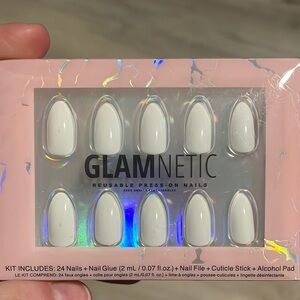 White Reusable Press-On Nails